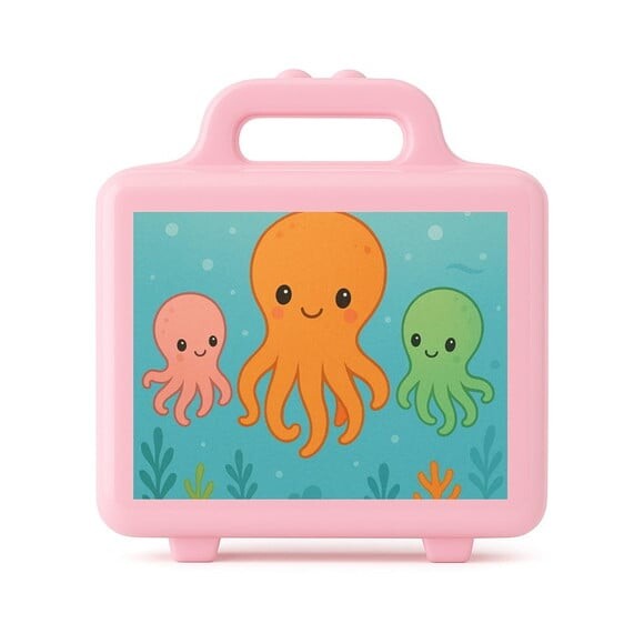 Maleta Plástica Personalizada 12x10cm Polvinhos