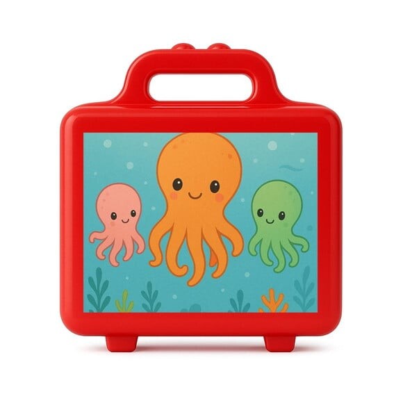 Maleta Plástica Personalizada 12x10cm Polvinhos