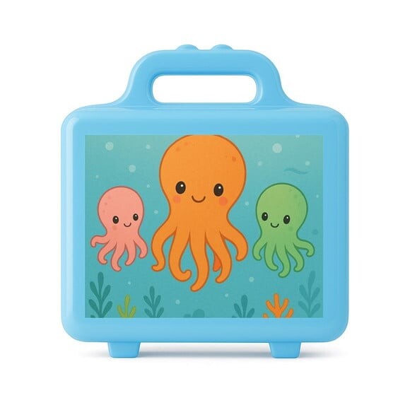 Maleta Plástica Personalizada 12x10cm Polvinhos