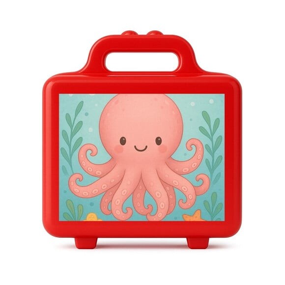 Maleta Plástica Personalizada 12x10cm Polvo