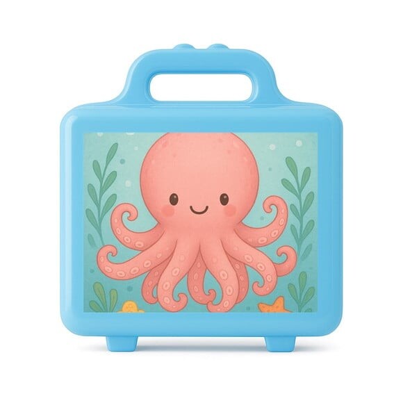 Maleta Plástica Personalizada 12x10cm Polvo