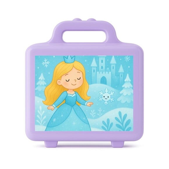 Maleta Plástica Personalizada 12x10cm Reino do Gelo