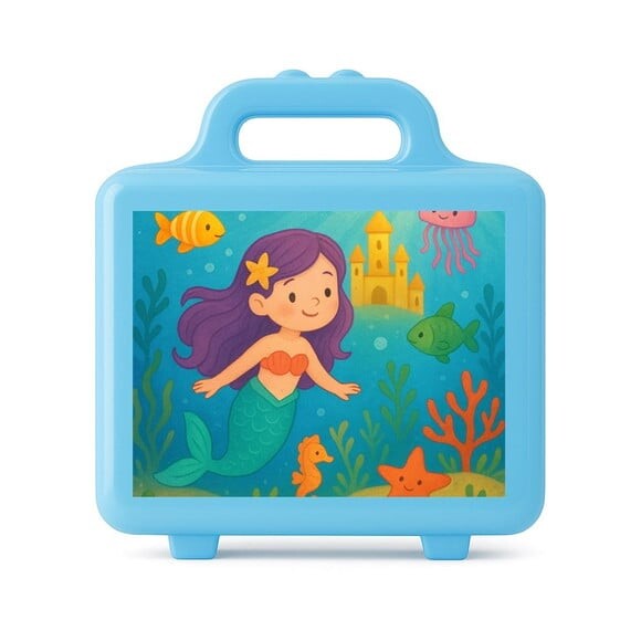 Maleta Plástica Personalizada 12x10cm Reino Subaquático