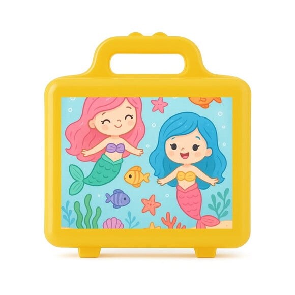 Maleta Plástica Personalizada 12x10cm Sereias