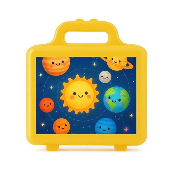 Maleta Plástica Personalizada 12x10cm Sistema Solar