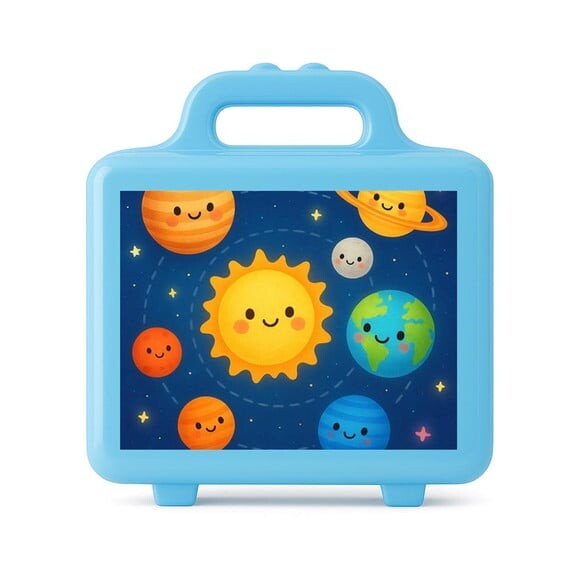 Maleta Plástica Personalizada 12x10cm Sistema Solar