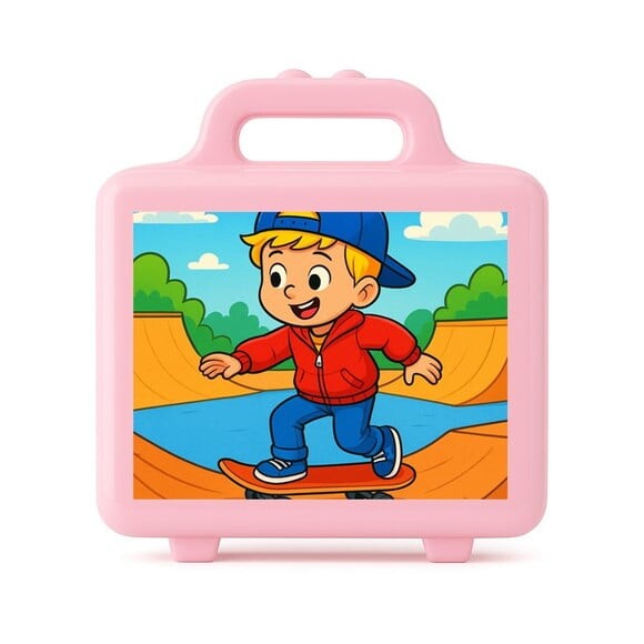 Maleta Plástica Personalizada 12x10cm Skate Kids