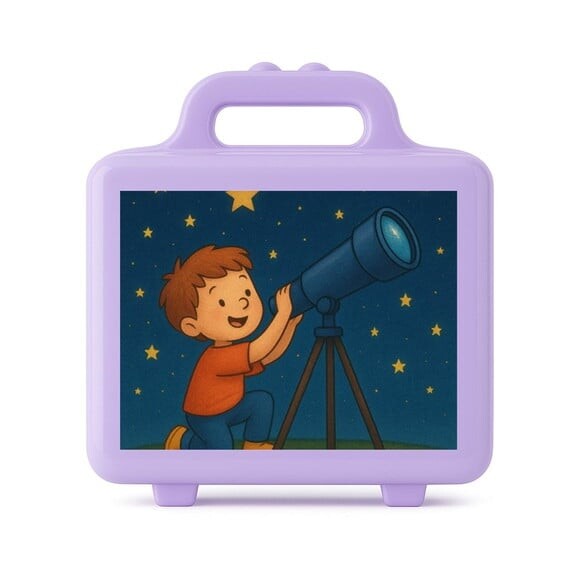 Maleta Plástica Personalizada 12x10cm Telescópio Kids