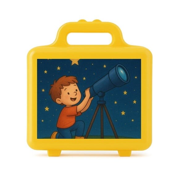Maleta Plástica Personalizada 12x10cm Telescópio Kids
