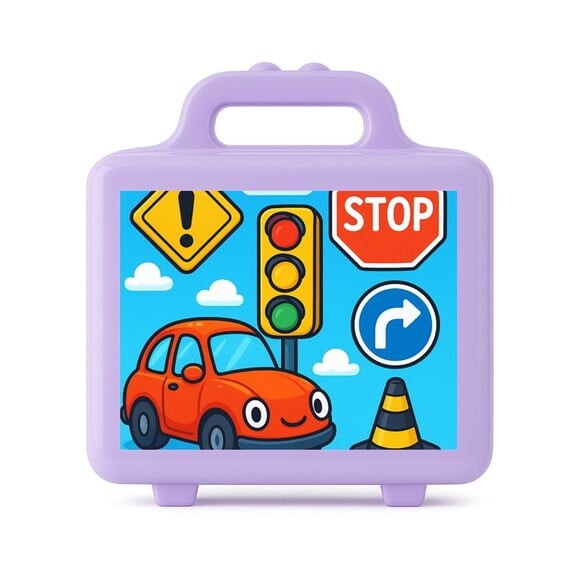 Maleta Plástica Personalizada 12x10cm Trânsito