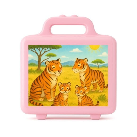 Maleta Plástica Personalizada 12x10cm Tigres