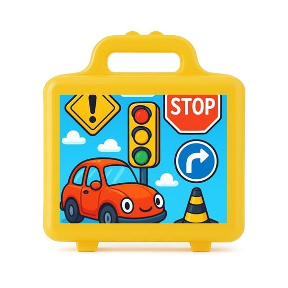 Maleta Plástica Personalizada 12x10cm Trânsito