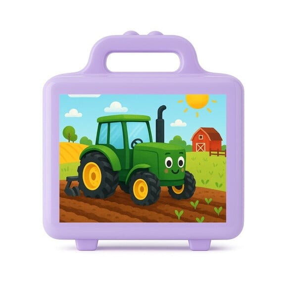 Maleta Plástica Personalizada 12x10cm Trator