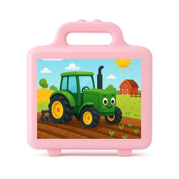 Maleta Plástica Personalizada 12x10cm Trator