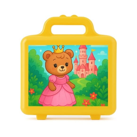 Maleta Plástica Personalizada 12x10cm Ursinha Princesa