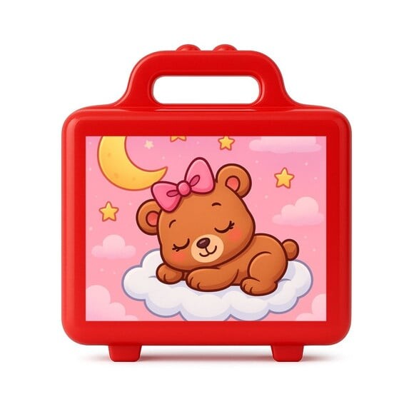 Maleta Plástica Personalizada 12x10cm Ursinha Soninho