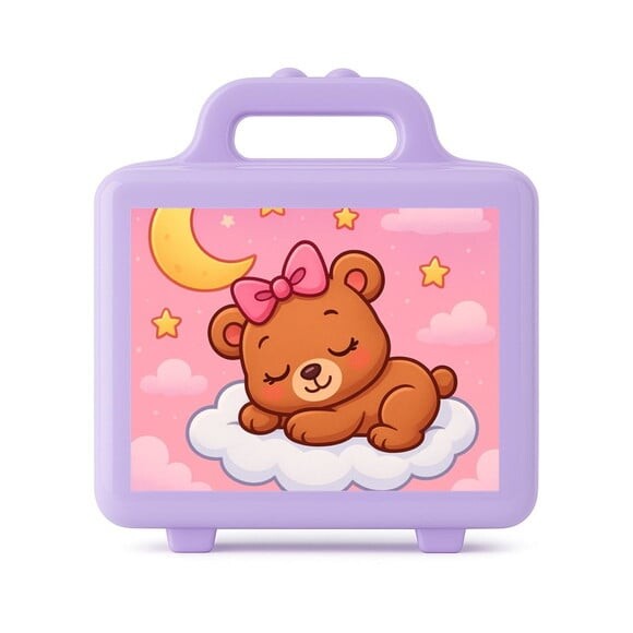 Maleta Plástica Personalizada 12x10cm Ursinha Soninho
