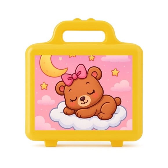 Maleta Plástica Personalizada 12x10cm Ursinha Soninho