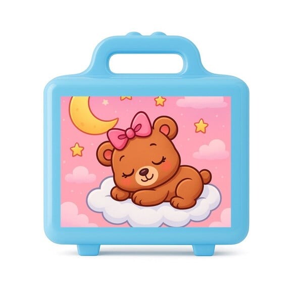 Maleta Plástica Personalizada 12x10cm Ursinha Soninho