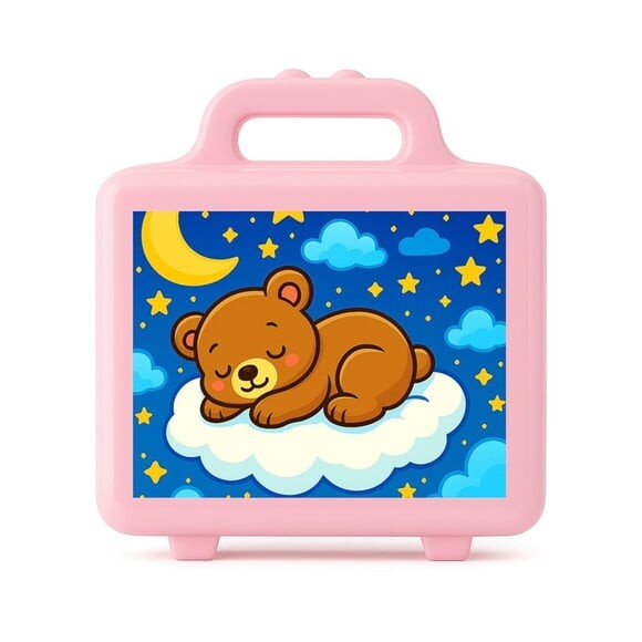 Maleta Plástica Personalizada 12x10cm Ursinho Soninho