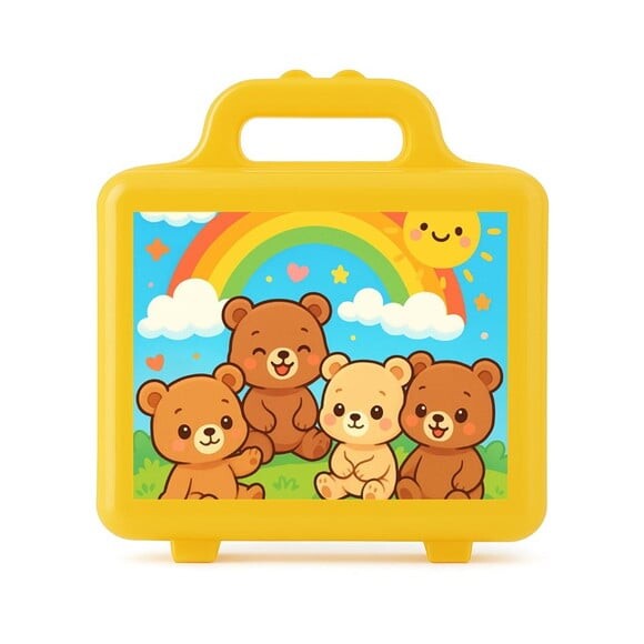 Maleta Plástica Personalizada 12x10cm Ursinhos Baby