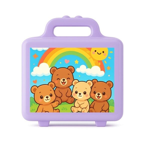 Maleta Plástica Personalizada 12x10cm Ursinhos Baby
