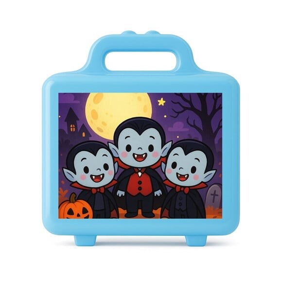 Maleta Plástica Personalizada 12x10cm Vampirinhos Fofinhos