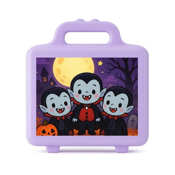 Maleta Plástica Personalizada 12x10cm Vampirinhos Fofinhos