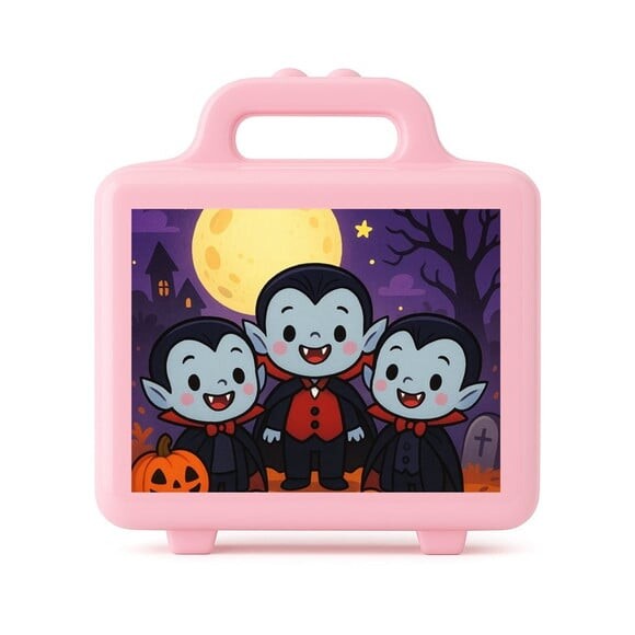 Maleta Plástica Personalizada 12x10cm Vampirinhos Fofinhos
