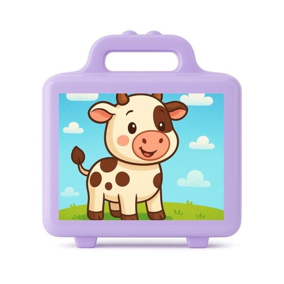 Maleta Plástica Personalizada 12x10cm Vaquinha