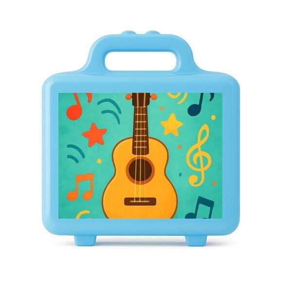 Maleta Plástica Personalizada 12x10cm Violão