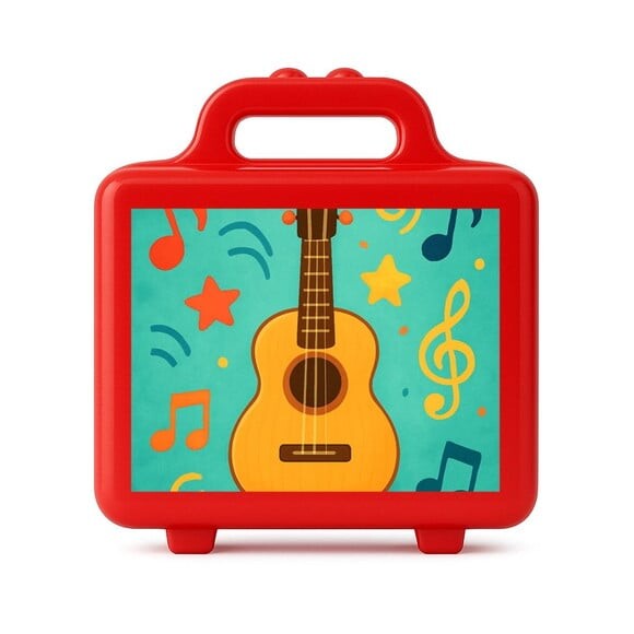 Maleta Plástica Personalizada 12x10cm Violão