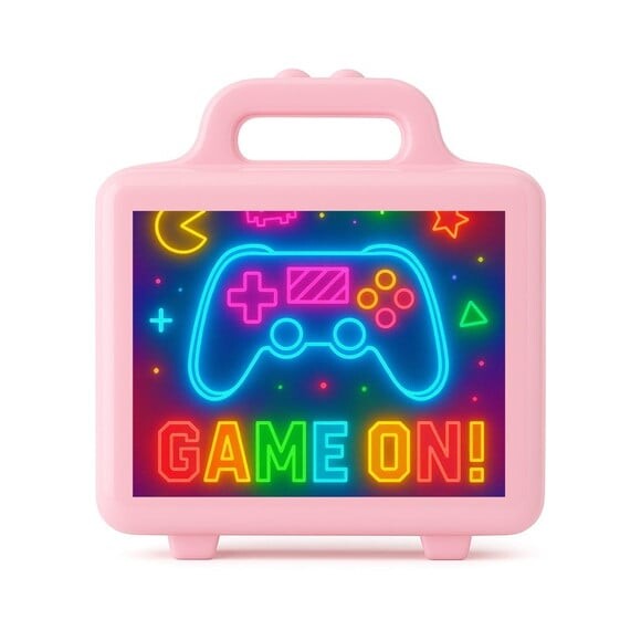 Maleta Plástica Personalizada 12x10cm Video Game Neon
