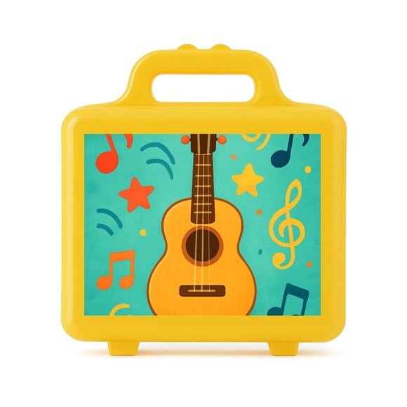 Maleta Plástica Personalizada 12x10cm Violão