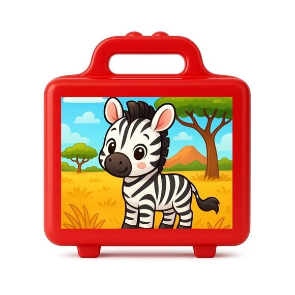 Maleta Plástica Personalizada 12x10cm Zebra Baby
