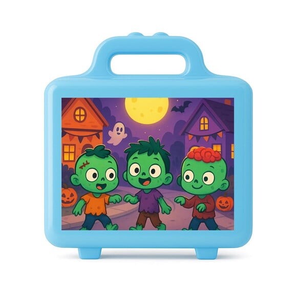 Maleta Plástica Personalizada 12x10cm Zumbis Fofinhos