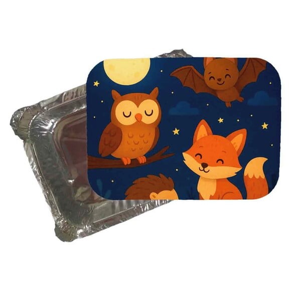Marmitinha Personalizada 220ml Animais Noturnos