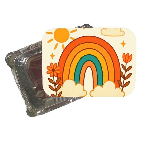 Marmitinha Personalizada 220ml Arco-íris Boho