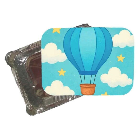 Marmitinha Personalizada 220ml Balão de Ar Azul