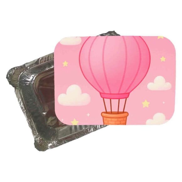 Marmitinha Personalizada 220ml Balão de Ar Rosa