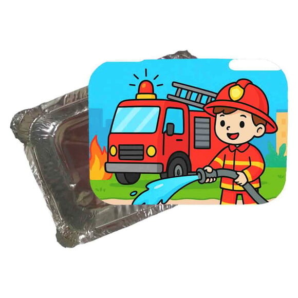 Marmitinha Personalizada 220ml Bombeiros