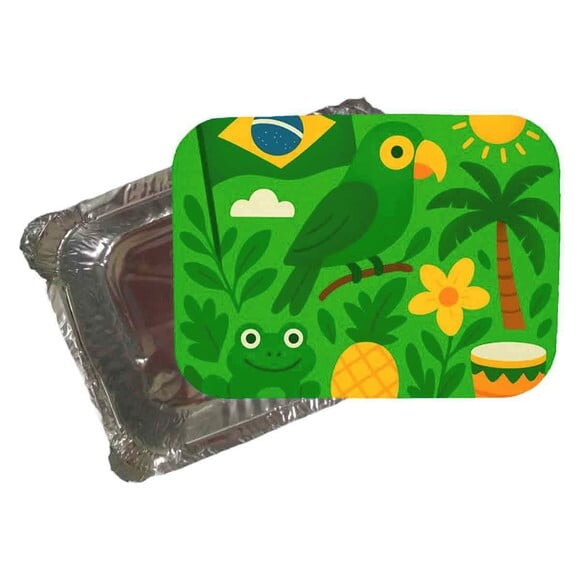 Marmitinha Personalizada 220ml Brasil Verde Amarelo