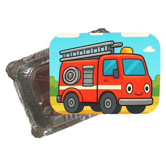 Marmitinha Personalizada 220ml Caminhão de Bombeiro