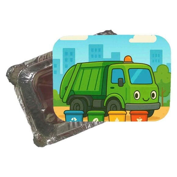 Marmitinha Personalizada 220ml Caminhão de Lixo