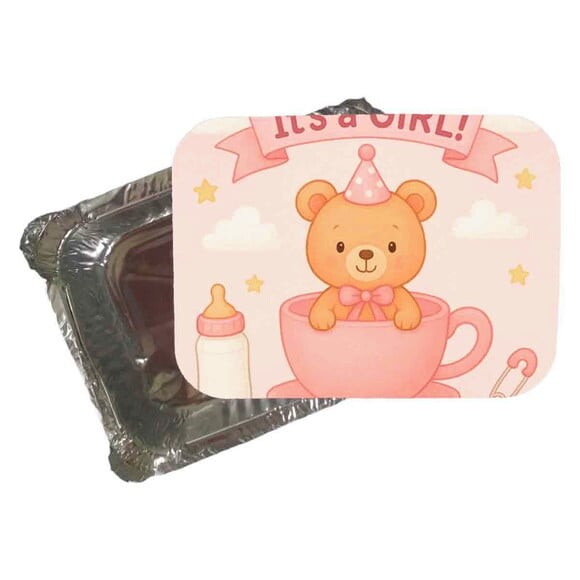 Marmitinha Personalizada 220ml Chá de Bebê Menina