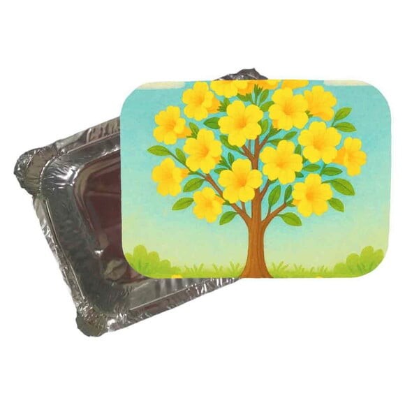 Marmitinha Personalizada 220ml Flor de Ipê Amarela