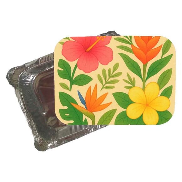 Marmitinha Personalizada 220ml Flores Tropicais