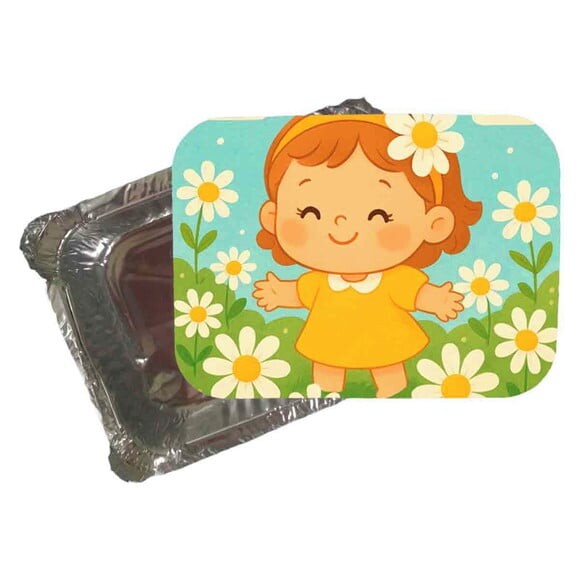 Marmitinha Personalizada 220ml Jardim das Margaridas