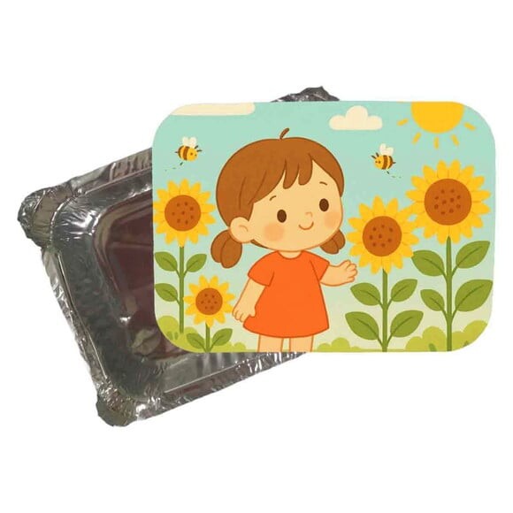 Marmitinha Personalizada 220ml Jardim dos Girassóis