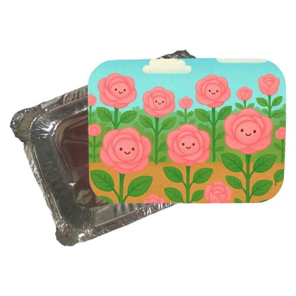 Marmitinha Personalizada 220ml Rosas Fofas